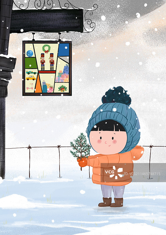 是期待的圣诞节图片素材