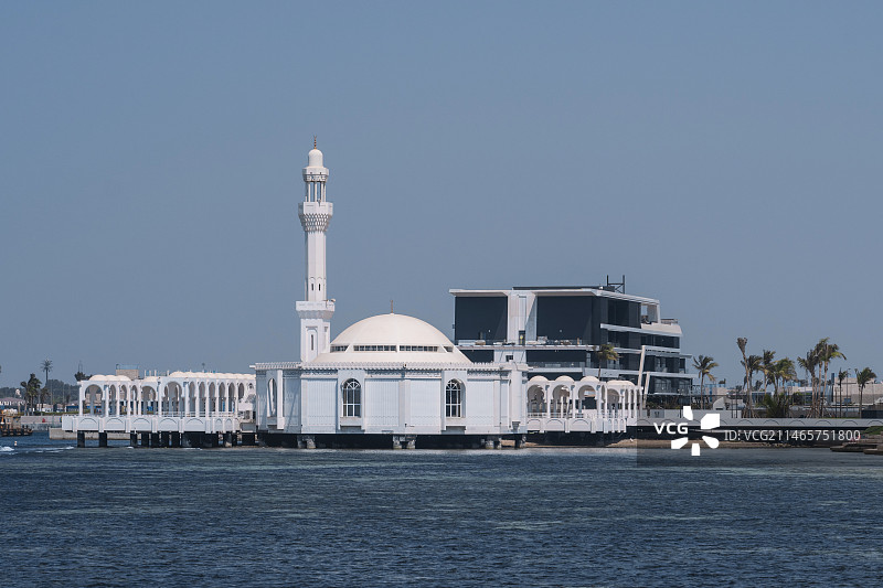 沙特阿拉伯吉达水上清真寺（Al Rahma）图片素材