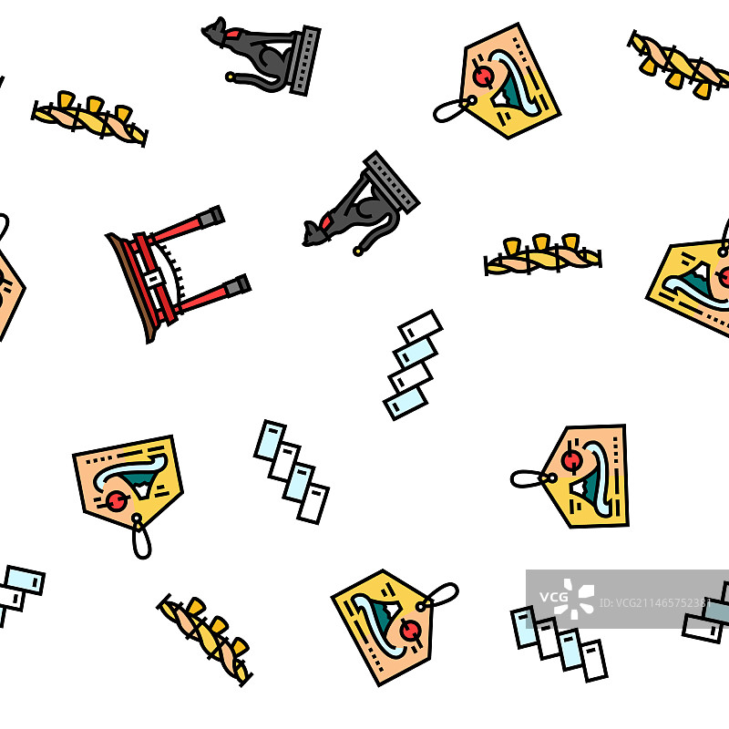 日本神道神社无缝图案图片素材