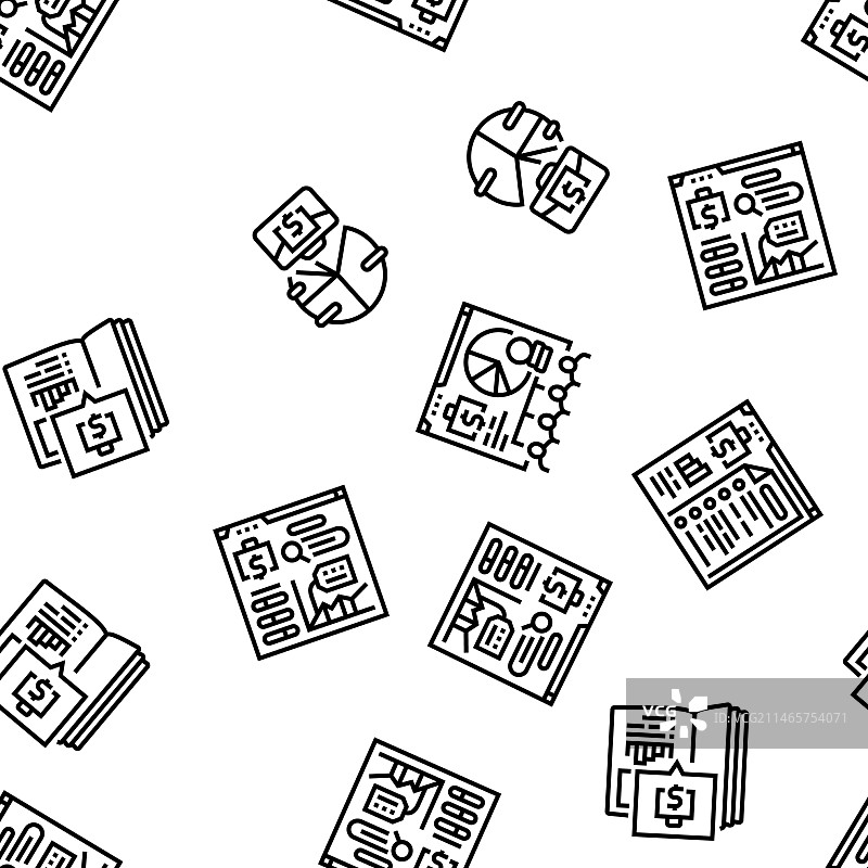 会计师税务办公室无缝图案图片素材