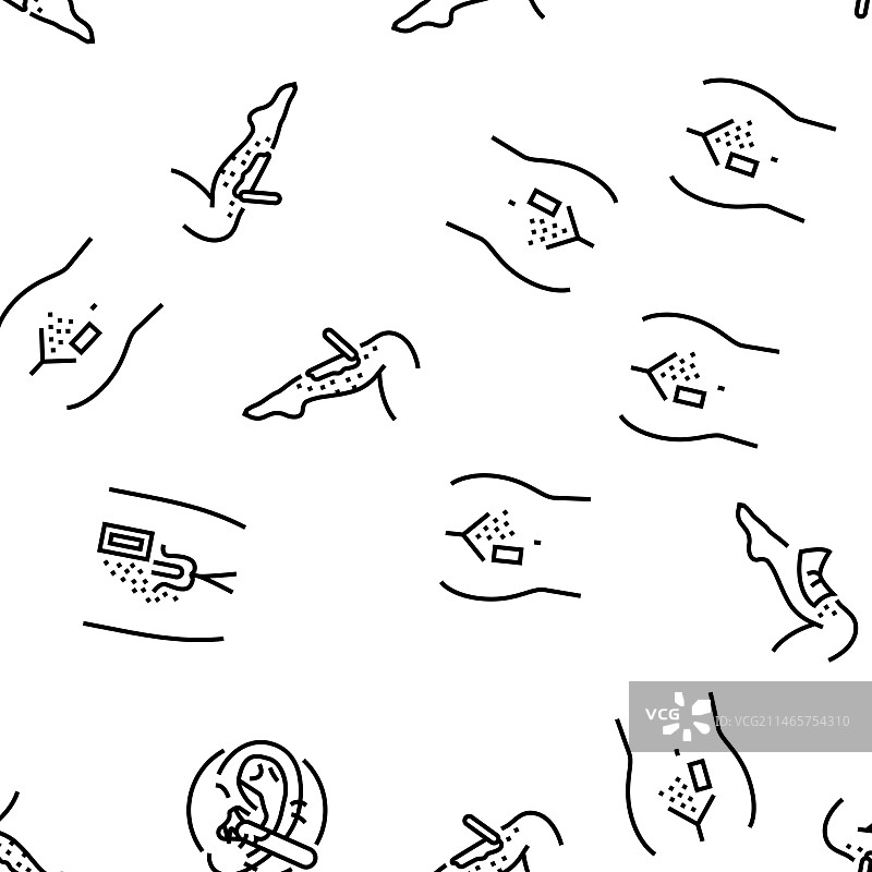 蜜蜡脱毛沙龙无缝图案图片素材