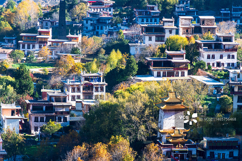 中路藏寨图片素材