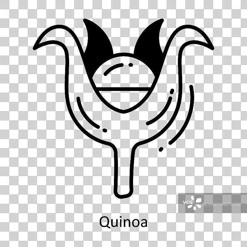 藜麦涂鸦半固体图标设计图片素材