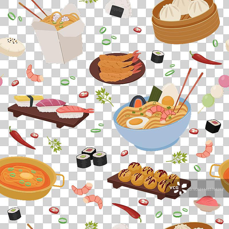 中式炒面糖醋美食图案图片素材