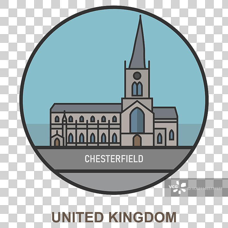 英国的切斯特菲尔德城镇图片素材