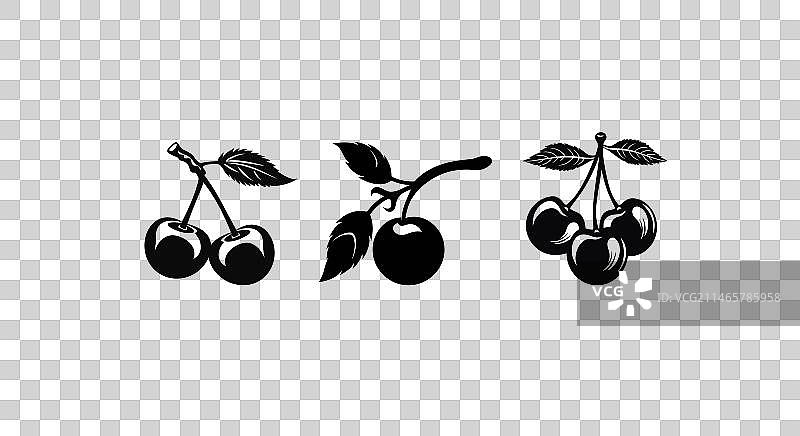 节日樱桃图标庆祝图案图片素材