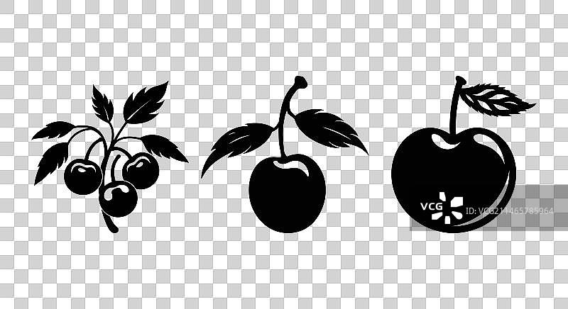 梦幻般的樱桃图案图片素材