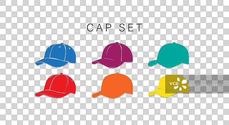 用于田径运动的运动帽图标系列图片素材