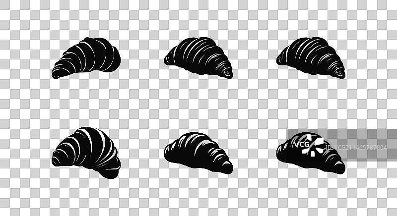 早餐羊角面包图标图片素材