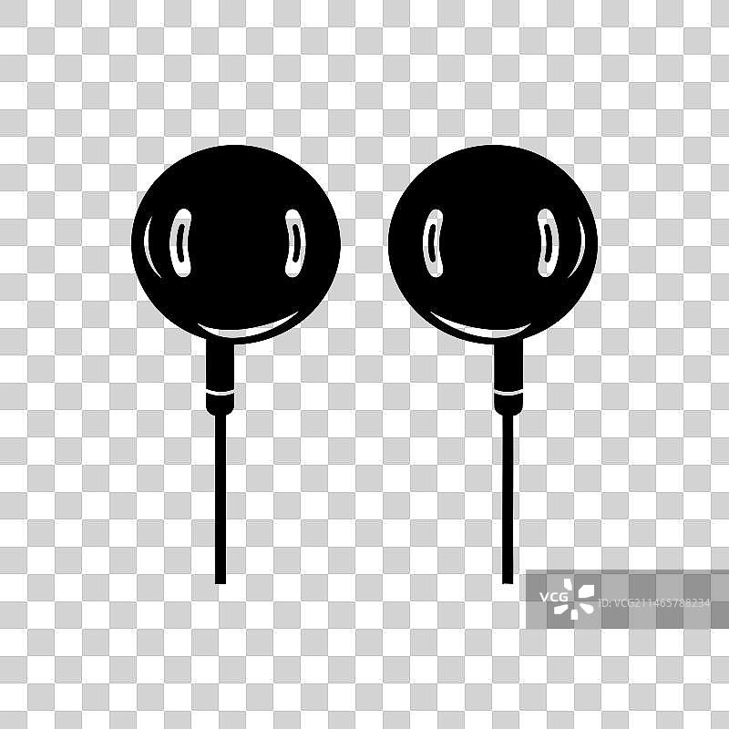 无线替代有线耳机图标图片素材