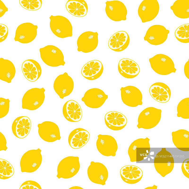 柠檬水彩无缝图案图片素材