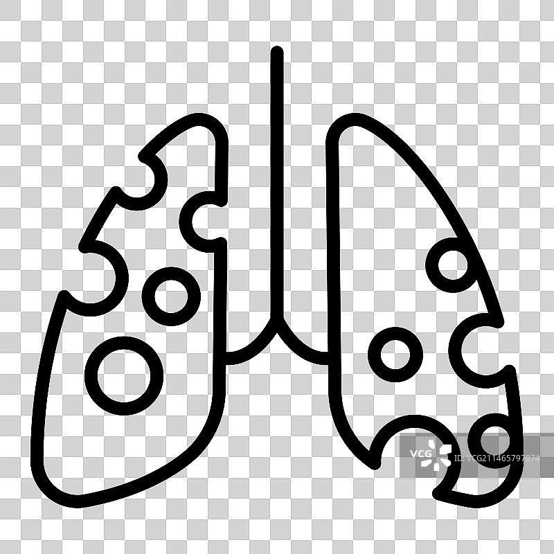 肺癌标志图片素材