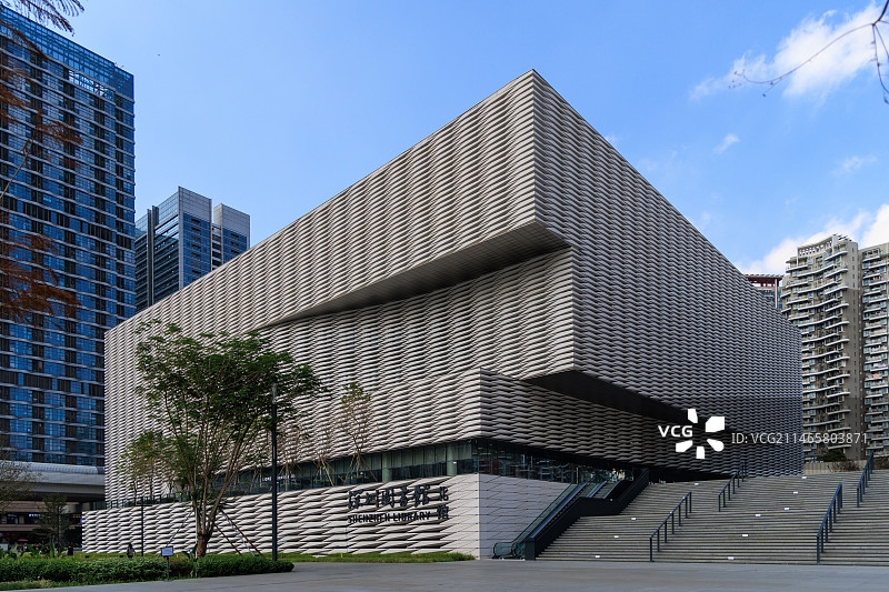 深圳美术馆新馆及深圳图书馆北馆图片素材