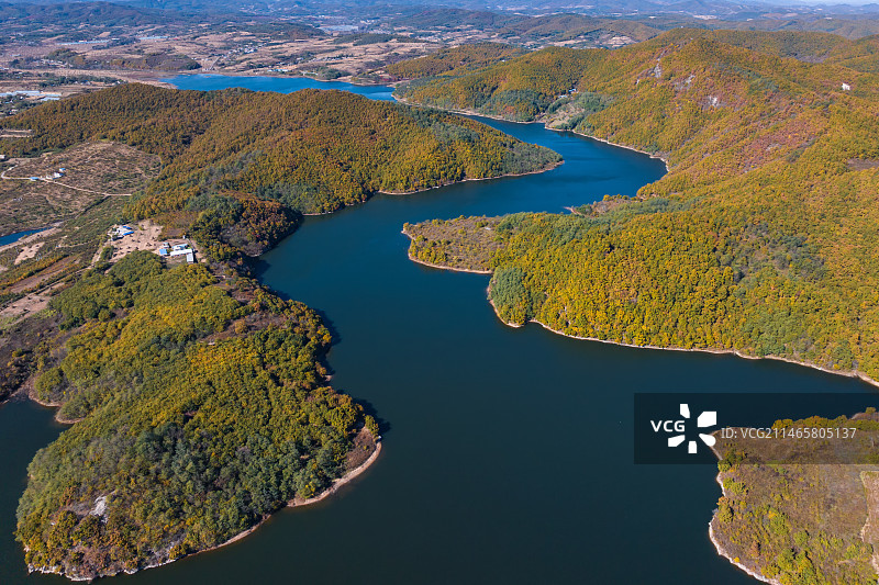 大连碧流河水库碧流河风景区图片素材