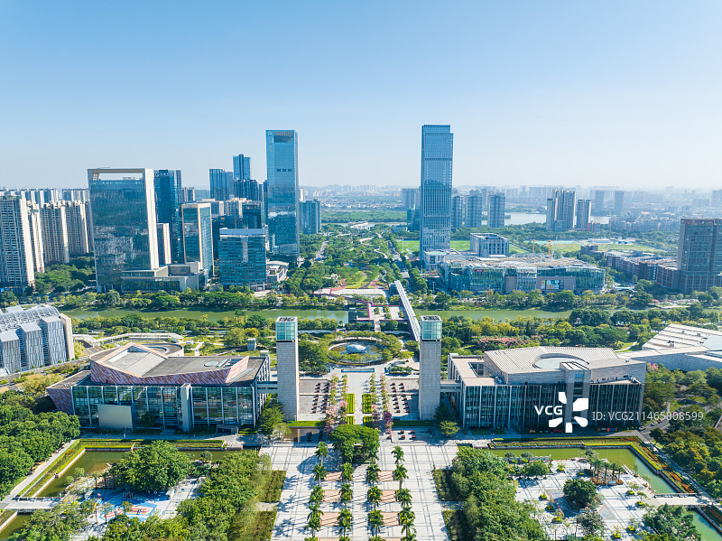 佛山市顺德区德胜新城、顺德新城区图片素材