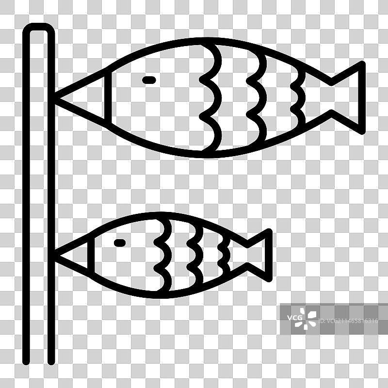 鲤鱼旗图标图片素材