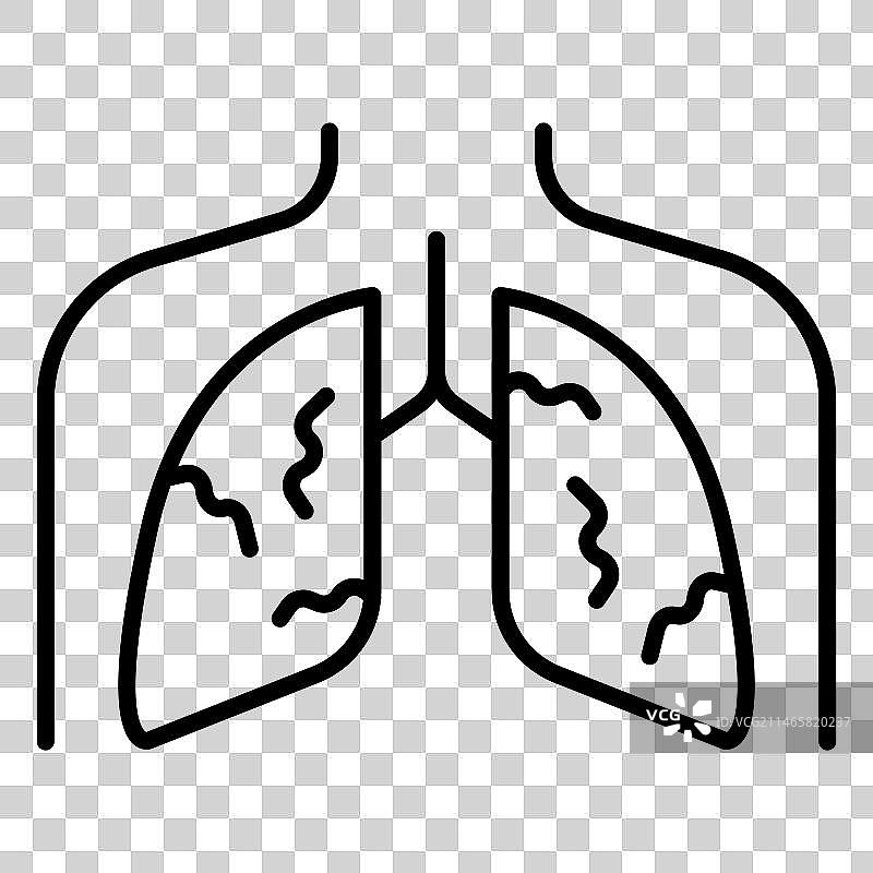 肺癌标志图片素材