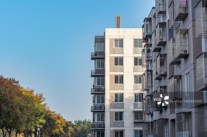 北京经适房公租房住宅小区三嘉信苑图片素材