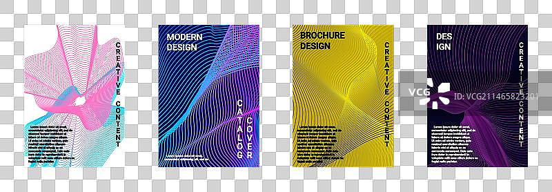 一组现代抽象封面图片素材