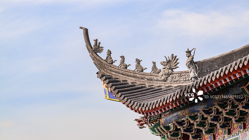 深圳东山寺寺庙传统古建筑图片素材