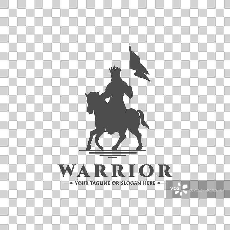 中世纪骑士剪影图片素材