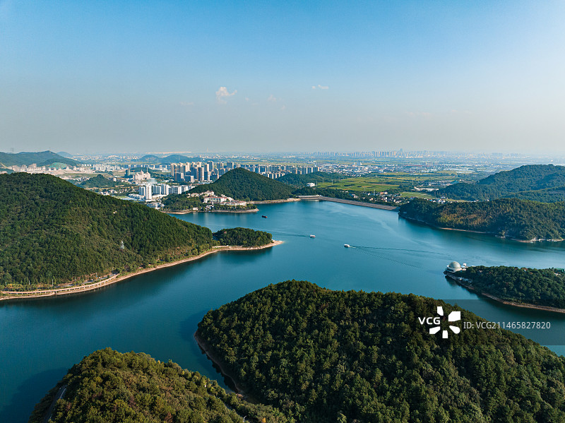 宁波-九龙湖-蔚蓝山水图片素材
