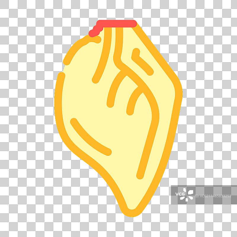 小猪耳朵彩色图标图片素材