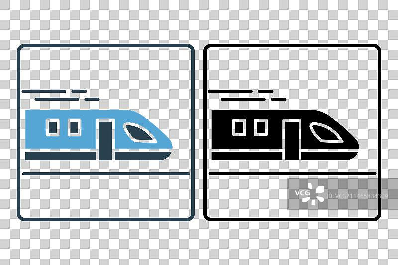 与速度相关的子弹头列车图标图片素材