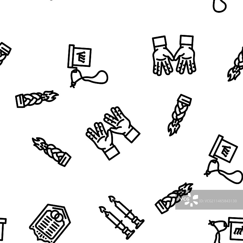 犹太教宗教无缝图案图片素材