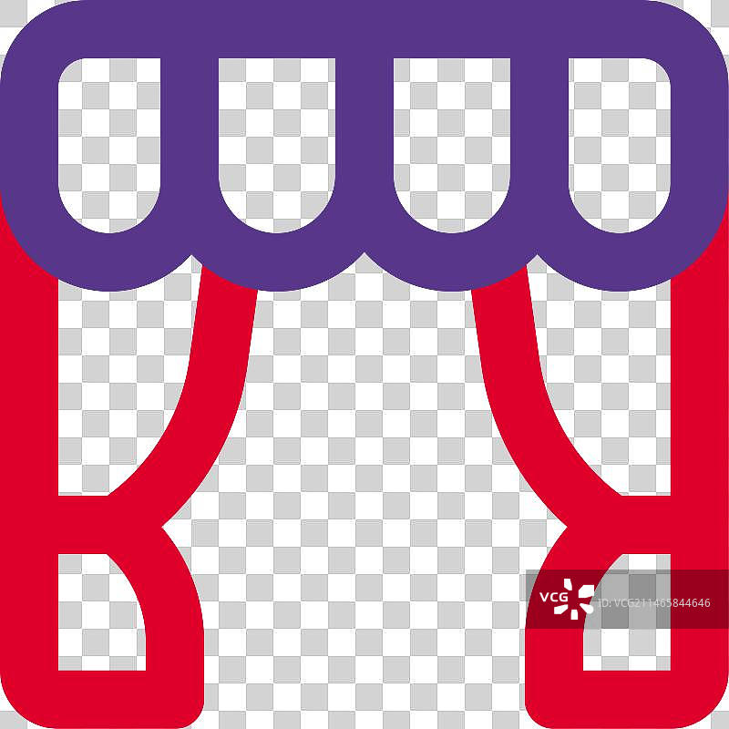 用帷幔或窗帘装饰入口图片素材