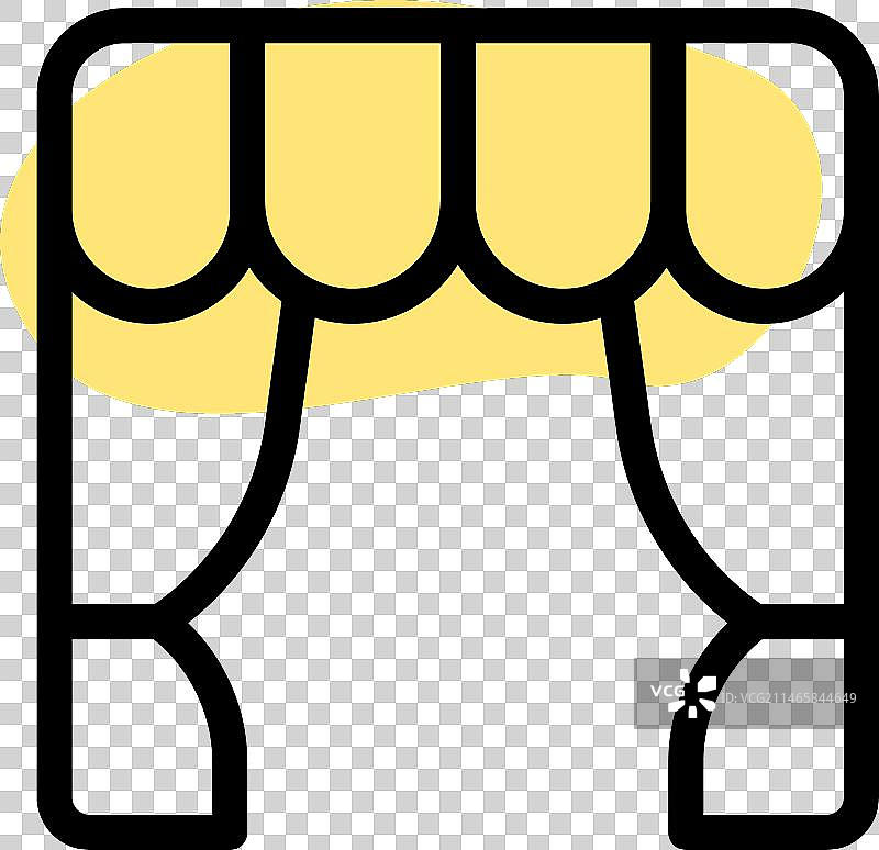 用帷幔或窗帘装饰入口图片素材