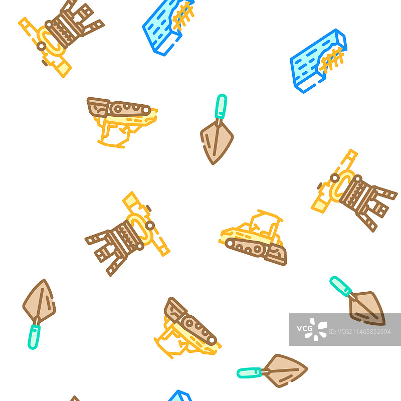 土木工程师建筑无缝图案图片素材