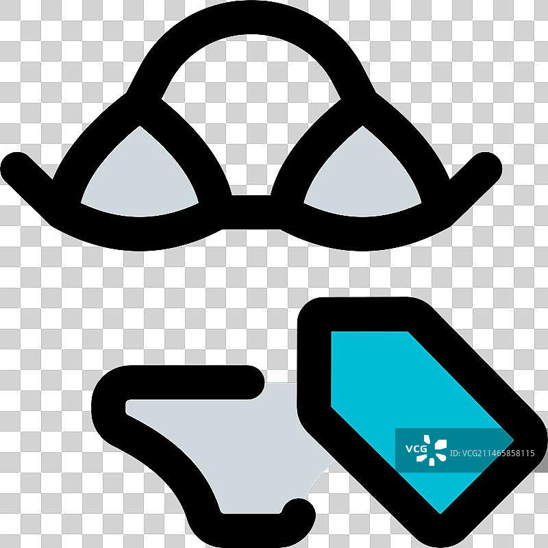 流行的时尚女士泳装图片素材