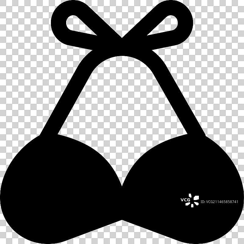 适合海滩装的吊脖胸罩图片素材