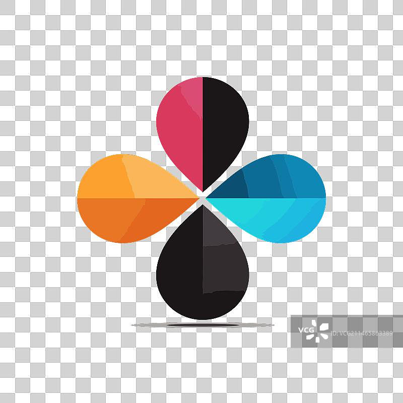 商业智能填充渐变Logo图片素材