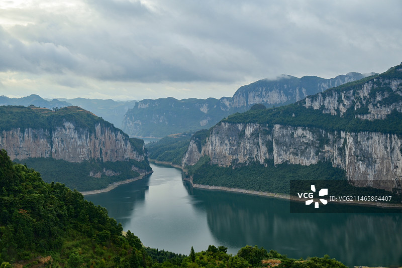 乌江源百里画廊图片素材