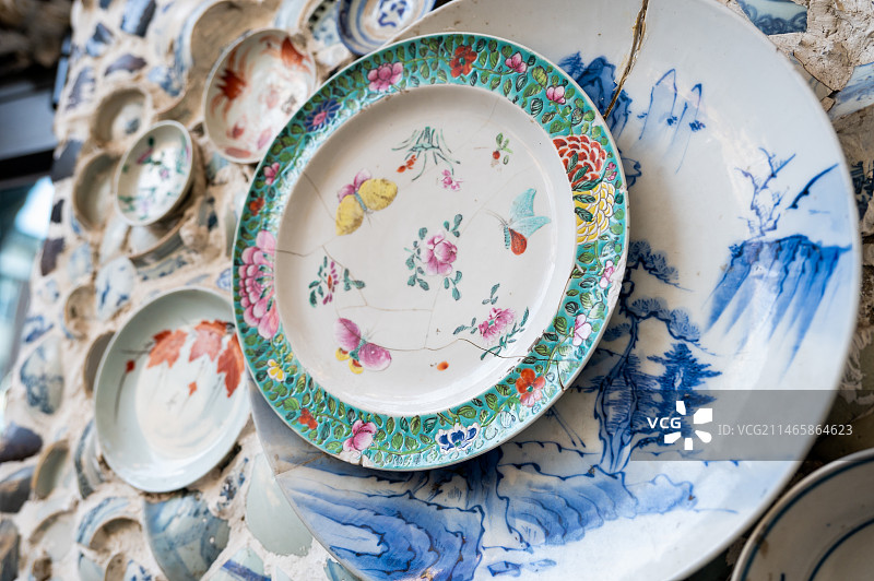 天津瓷房子图片素材