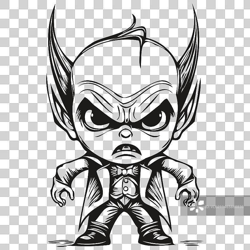 可怕伯爵的万圣节惊悚倒影图片素材