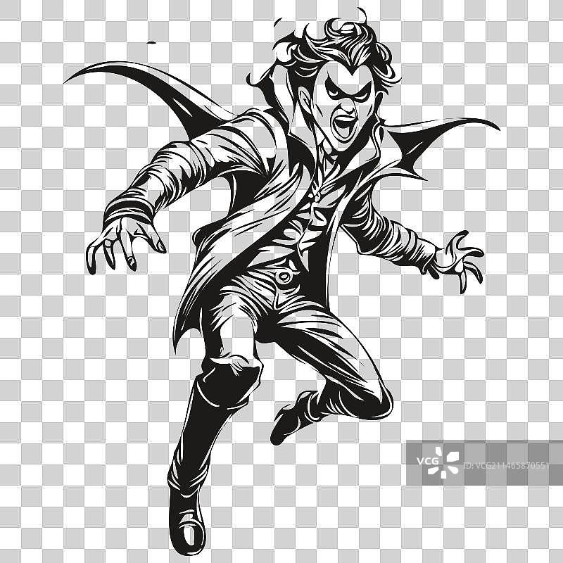 恐怖的德古拉伯爵现象图片素材