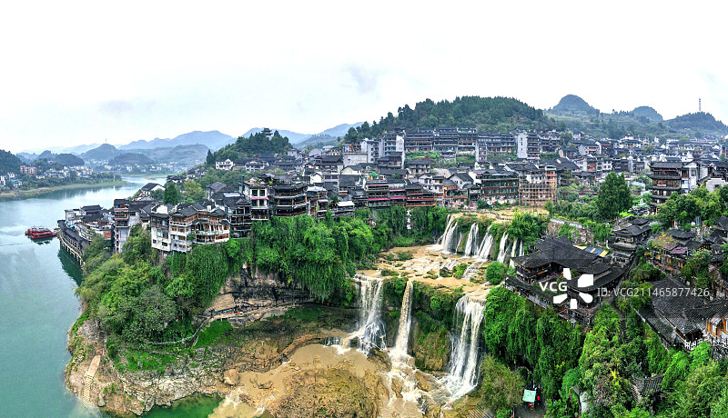 芙蓉镇瀑布图片素材