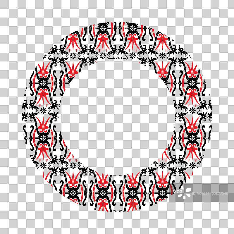 印度尼西亚民族蜡染设计图案图片素材