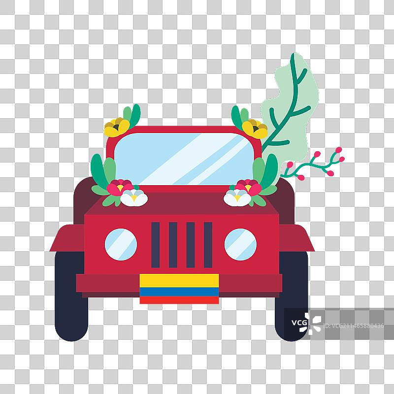 马尼萨莱斯传统哥伦比亚汽车节图片素材