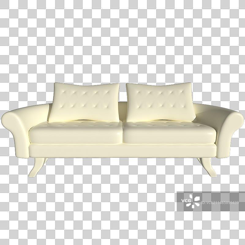 3D建模渲染欧式宫廷沙发图片素材