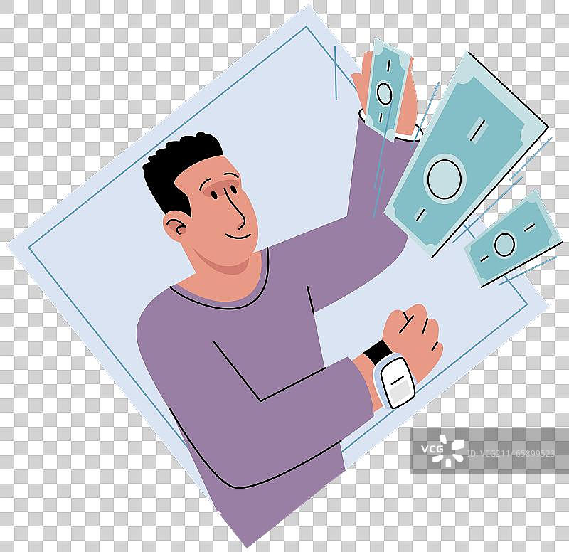 无现金移动银行App常见功能图片素材