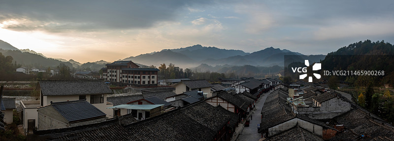 陕西省汉中市洋县华阳古镇图片素材