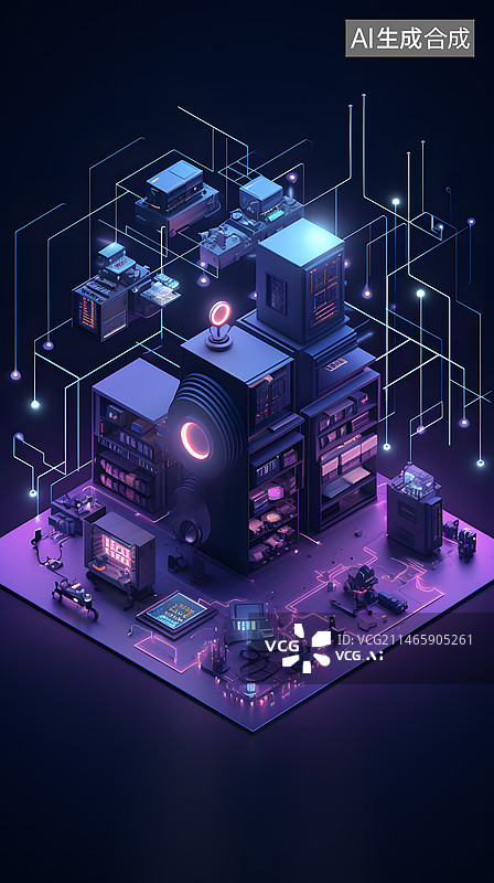 【AI数字艺术】端网融合的可预期网络图片素材