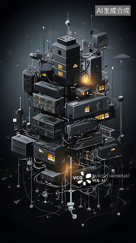 【AI数字艺术】端网融合的可预期网络图片素材