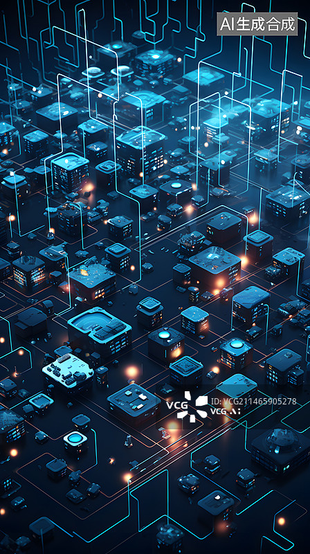 【AI数字艺术】端网融合的可预期网络图片素材
