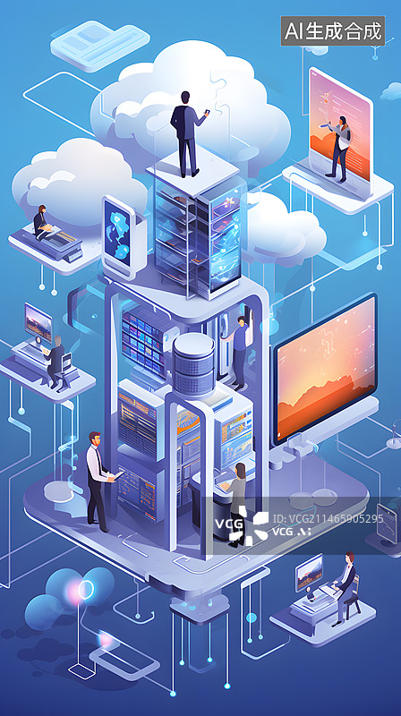【AI数字艺术】端网融合的可预期网络图片素材