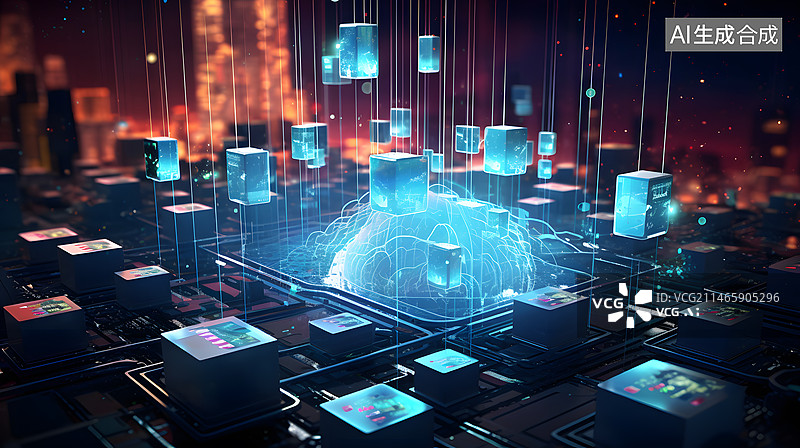 【AI数字艺术】端网融合的可预期网络图片素材
